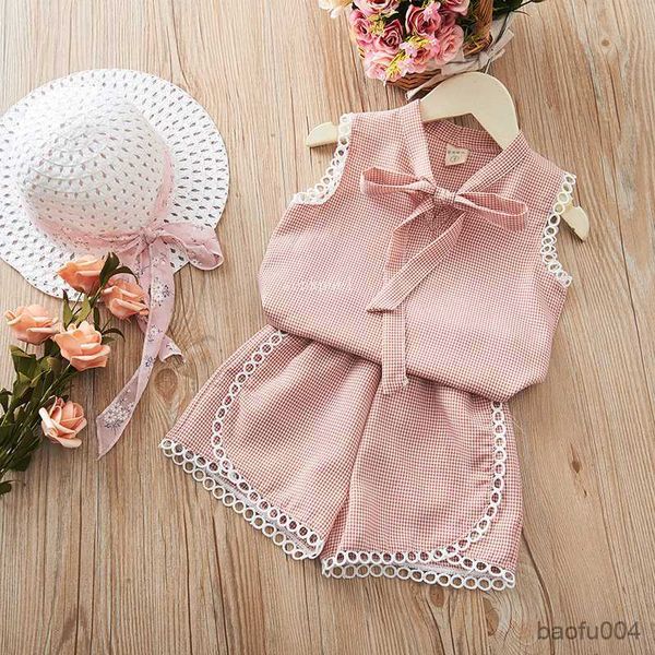 clothing sets baby girls summer set kids clothes plaid design baby girls +short sets two-piece kids suit children's clothes r230823, White
clothing sets baby girls summer set kids clothes plaid design baby girls +short sets two-piece kids suit children's clothes r230823, White