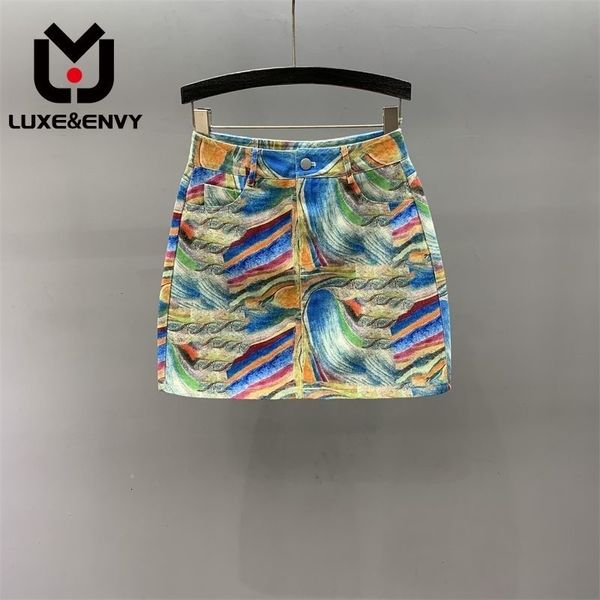 skirts luxe printed denim skirt women's high waist a line summer 2023 slim and girl wrap hip short wholesale clothes 230822, Black
skirts luxe printed denim skirt women's high waist a line summer 2023 slim and girl wrap hip short wholesale clothes 230822, Black