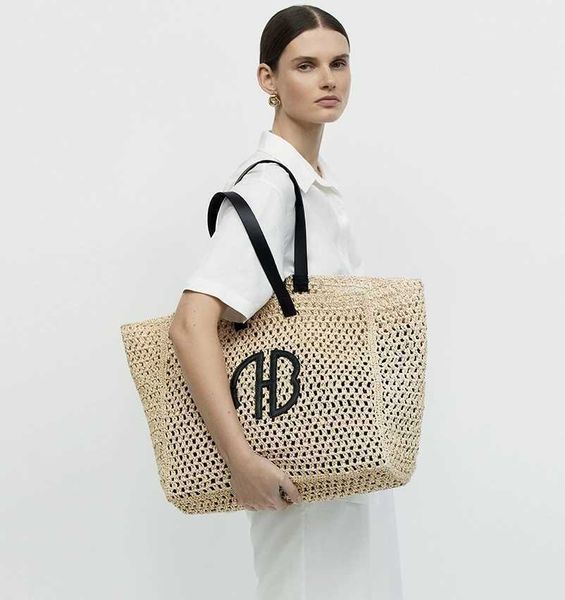aninee bing beach designer bag fashion woven seaweed handmade tote large capacity outdoor bags
aninee bing beach designer bag fashion woven seaweed handmade tote large capacity outdoor bags