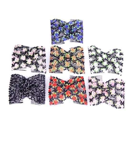 wholegirls rose patttern beaded stretchy hair comb double clips hairpins insert tl87329516
wholegirls rose patttern beaded stretchy hair comb double clips hairpins insert tl87329516