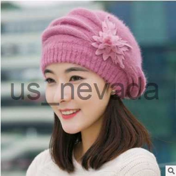 beanie/skull caps hat women's winter korean flower rabbit hair hat thickened beret warm knitted woolen hat autumn and winter mother hat, Blue;gray
beanie/skull caps hat women's winter korean flower rabbit hair hat thickened beret warm knitted woolen hat autumn and winter mother hat, Blue;gray
