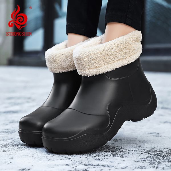 boots strongshen women warm fur rubber ladies thick sole rain waterproof ankle chelsea casual short boot 230823, Black
boots strongshen women warm fur rubber ladies thick sole rain waterproof ankle chelsea casual short boot 230823, Black
