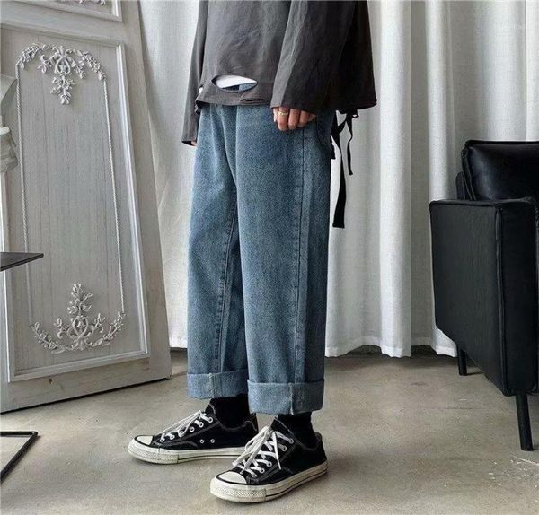 men039s pants trendy straight jeans loose ins brand wideleg blue trousers mens streetwear 03990s skater straightleg denim3708087, Black
men039s pants trendy straight jeans loose ins brand wideleg blue trousers mens streetwear 03990s skater straightleg denim3708087, Black