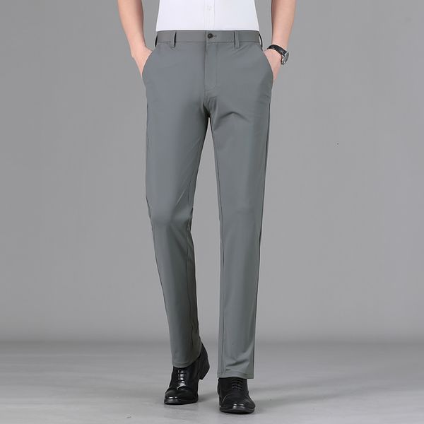 men's pants 2023 mens business highquality casual elegant cotton elasticity soft loose solid thin slim fit male trousers suit slacks 23, Black
men's pants 2023 mens business highquality casual elegant cotton elasticity soft loose solid thin slim fit male trousers suit slacks 23, Black