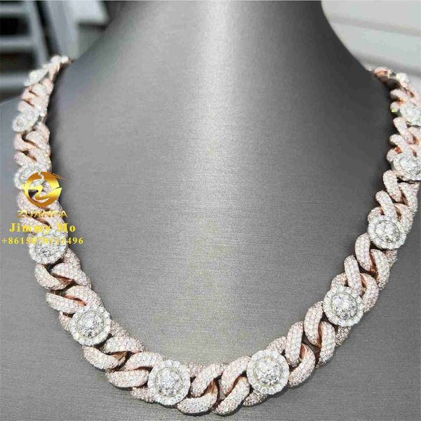 new style popular 18mm width iced out man hip hop jewelry pass diamond tester vvs1 moissanite flower cluster cuban link chain, Silver
new style popular 18mm width iced out man hip hop jewelry pass diamond tester vvs1 moissanite flower cluster cuban link chain, Silver