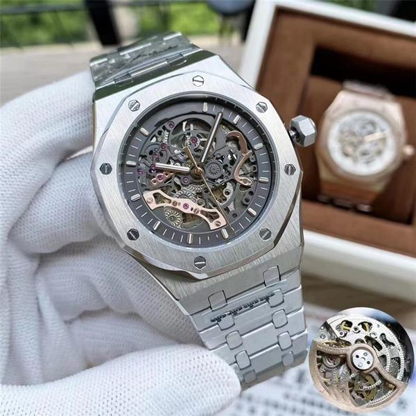 2022 new men's cutout automatic chain mechanical watch sapphire glass stainless steel watchband 30 meters waterproof245i, Slivery;brown
2022 new men's cutout automatic chain mechanical watch sapphire glass stainless steel watchband 30 meters waterproof245i, Slivery;brown