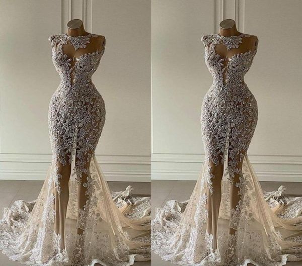 2021 new crystal mermaid wedding dresses see through lace appliqued bridal gowns luxurious sequined dubai wedding dress customise1871002, White
2021 new crystal mermaid wedding dresses see through lace appliqued bridal gowns luxurious sequined dubai wedding dress customise1871002, White