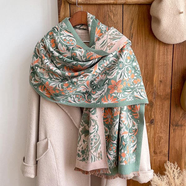scarves luxury winter womens scarf with doublesided design imitation cashmere warm shawl 230823, Blue;gray
scarves luxury winter womens scarf with doublesided design imitation cashmere warm shawl 230823, Blue;gray