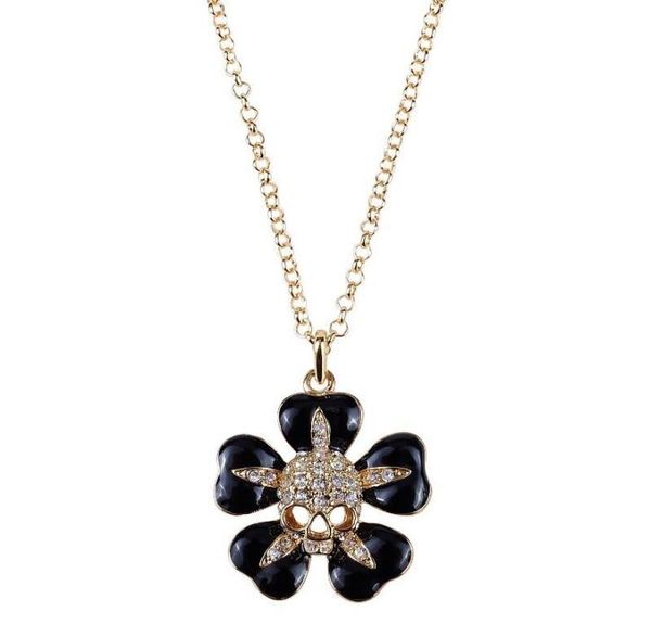 black small flower inlaid with gold skull saturn necklace lacquered skull flower necklace9391572, Silver
black small flower inlaid with gold skull saturn necklace lacquered skull flower necklace9391572, Silver