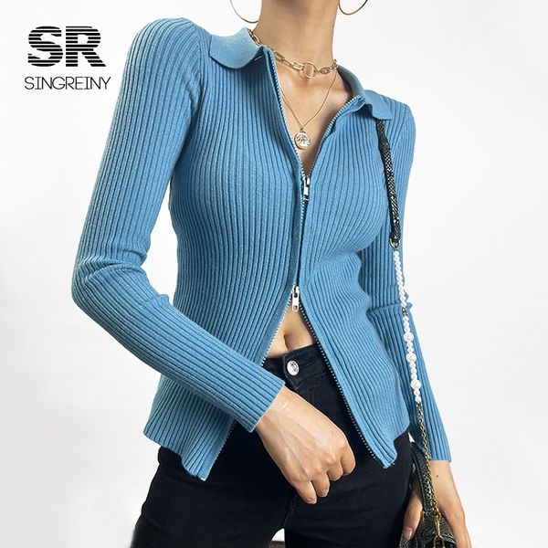 women's sweaters singreiny autumn zipper knitted sweater women turndown-collar long sleeve elastic knitted winter fashion basic sweate, White;black
women's sweaters singreiny autumn zipper knitted sweater women turndown-collar long sleeve elastic knitted winter fashion basic sweate, White;black