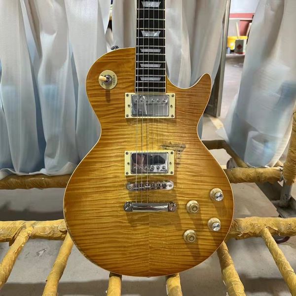 1959 tribute to gary more peter green flame beige relic smoked sun blast electric guitar a piece of mahogany body, a pc neck
1959 tribute to gary more peter green flame beige relic smoked sun blast electric guitar a piece of mahogany body, a pc neck