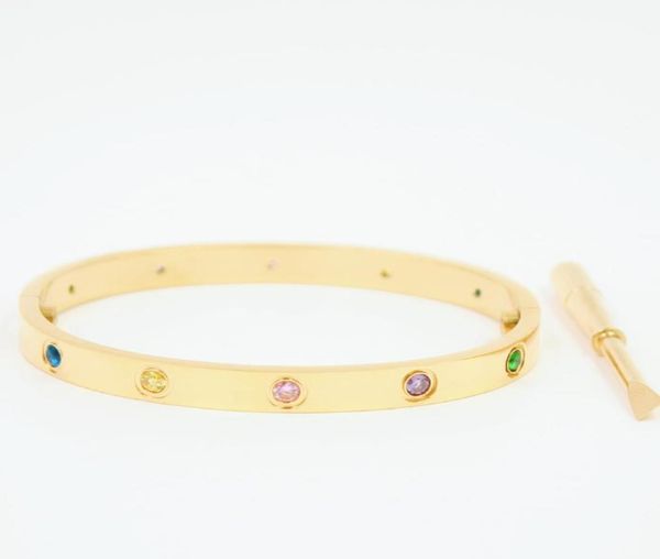 brand luxury cuff love bracelets bangles multicolor ten zircon inlaid gold fashion party classic style couple bracelet3469855, White
brand luxury cuff love bracelets bangles multicolor ten zircon inlaid gold fashion party classic style couple bracelet3469855, White