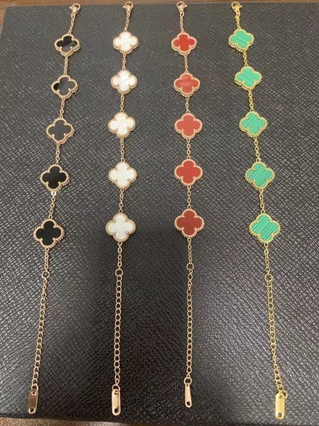 four-leaf clover bracelet luxury clover bracelet designer bracelet jewelry for woman man love charm bracelets plus size men christmas presen, Golden;silver
four-leaf clover bracelet luxury clover bracelet designer bracelet jewelry for woman man love charm bracelets plus size men christmas presen, Golden;silver