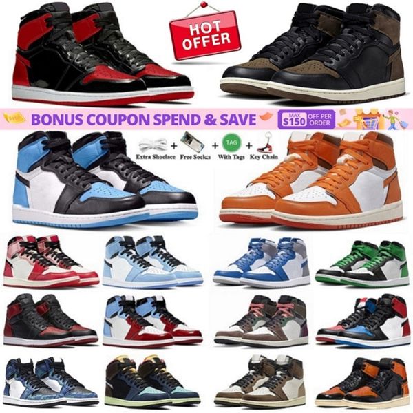jumpman 1 1s designer mens basketball shoes palomino unc toe starfish bred patent denim university blue dark mocha bubble men sports sneaker
jumpman 1 1s designer mens basketball shoes palomino unc toe starfish bred patent denim university blue dark mocha bubble men sports sneaker