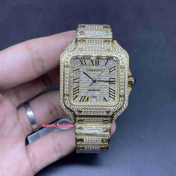men's ice diamonds yellow gold stainless steel case full diamond shine good automatic watch295x, Slivery;brown
men's ice diamonds yellow gold stainless steel case full diamond shine good automatic watch295x, Slivery;brown