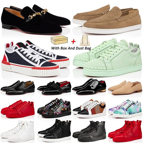 men dress shoes high low christans red bottoms loafers sneakers suede patent leather rivets slip on mens business party women wedding plate-, Black
men dress shoes high low christans red bottoms loafers sneakers suede patent leather rivets slip on mens business party women wedding plate-, Black