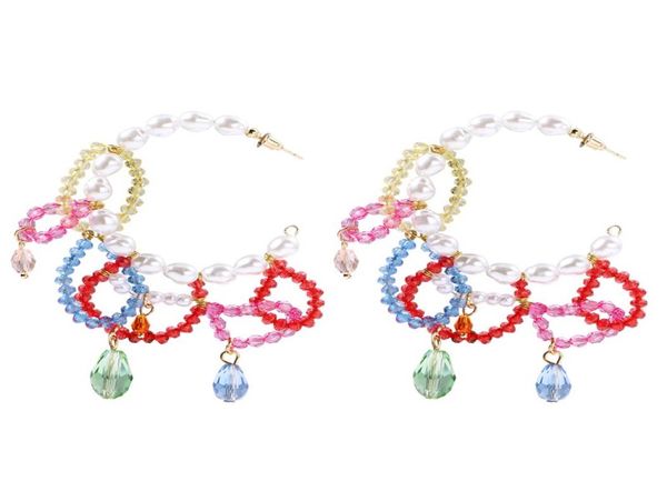 hoop earrings with multicoloured faux pearl for women bohemian acrylic beaded cshaped earrings fashion jewelry9527892, Golden;silver
hoop earrings with multicoloured faux pearl for women bohemian acrylic beaded cshaped earrings fashion jewelry9527892, Golden;silver