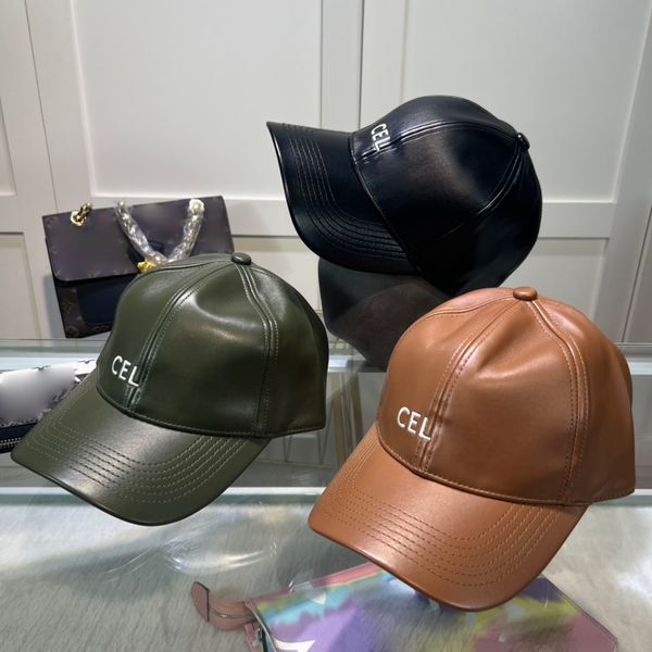 women's luxury designer ball cap men's hat leather material letter embroidery adjustable size 3 colors casquette, Blue;gray
women's luxury designer ball cap men's hat leather material letter embroidery adjustable size 3 colors casquette, Blue;gray