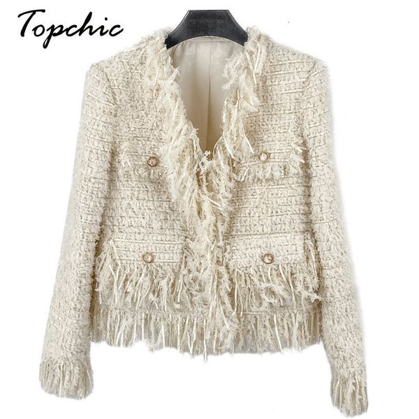 womens jackets elegant beige tassel jacket for women spring autumn vintage vneck short wool blends coats korean fashion chaqueta mujer 23082, Black;brown
womens jackets elegant beige tassel jacket for women spring autumn vintage vneck short wool blends coats korean fashion chaqueta mujer 23082, Black;brown