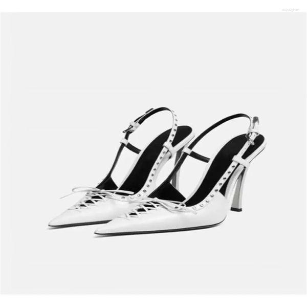 dress shoes 2023 women's summer metal stiletto sandals fashion pointed rivet single party banquet high heels, Black
dress shoes 2023 women's summer metal stiletto sandals fashion pointed rivet single party banquet high heels, Black
