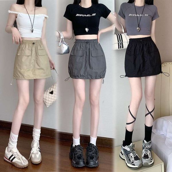 american overalls skirt for women summer style high waist slimming a line casual short thin, Black
american overalls skirt for women summer style high waist slimming a line casual short thin, Black