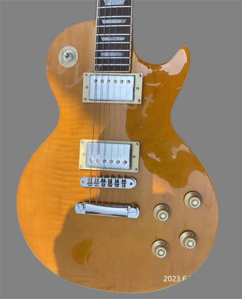 electric guitar solid flame maple board, hh chrome cover, no pickguard, small needle, bridgehead stock, 2 freight, nitro half glo2965 
electric guitar solid flame maple board, hh chrome cover, no pickguard, small needle, bridgehead stock, 2 freight, nitro half glo2965