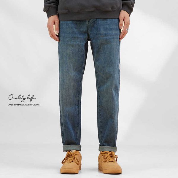 2023 autumn new men's straight leg jeans trend versatile american high street casual men's long pants, Blue
2023 autumn new men's straight leg jeans trend versatile american high street casual men's long pants, Blue