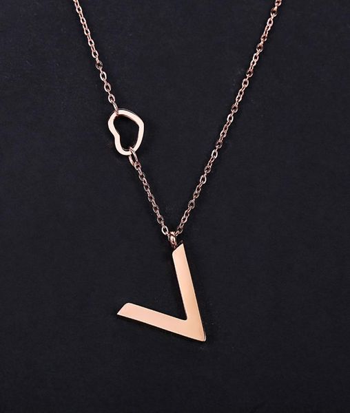 new arrival famous brands alphabet design ladies style bijoux femme letter v charms stainless steel necklace for women8253311, Silver
new arrival famous brands alphabet design ladies style bijoux femme letter v charms stainless steel necklace for women8253311, Silver