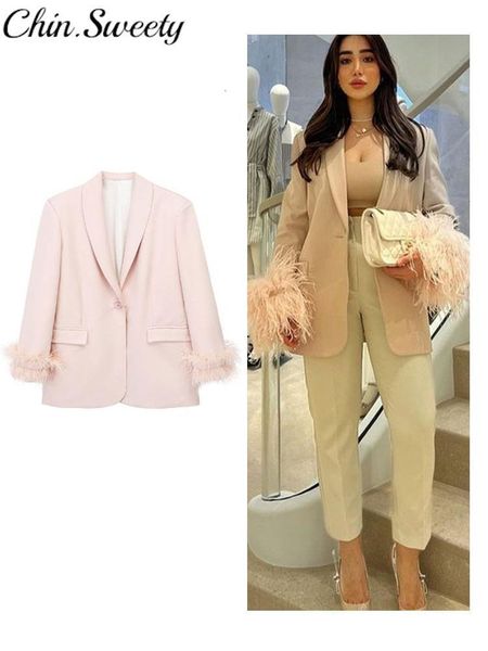 women s jackets v neck feather blazer women single button long sleeve office ladies coats 2023 spring fashion pockets loose chic for woman, Black;brown
women s jackets v neck feather blazer women single button long sleeve office ladies coats 2023 spring fashion pockets loose chic for woman, Black;brown
