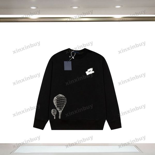 xinxinbuy men women designer sweatshirt air balloon letter embroidery sweater green gray blue black white xs-2xl, Black;brown
xinxinbuy men women designer sweatshirt air balloon letter embroidery sweater green gray blue black white xs-2xl, Black;brown