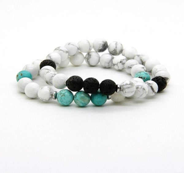 new designs couples jewelry whole 10pcslot 8mm white howlite marble stone with turquoise distance lovers bracelets7056830, Black
new designs couples jewelry whole 10pcslot 8mm white howlite marble stone with turquoise distance lovers bracelets7056830, Black