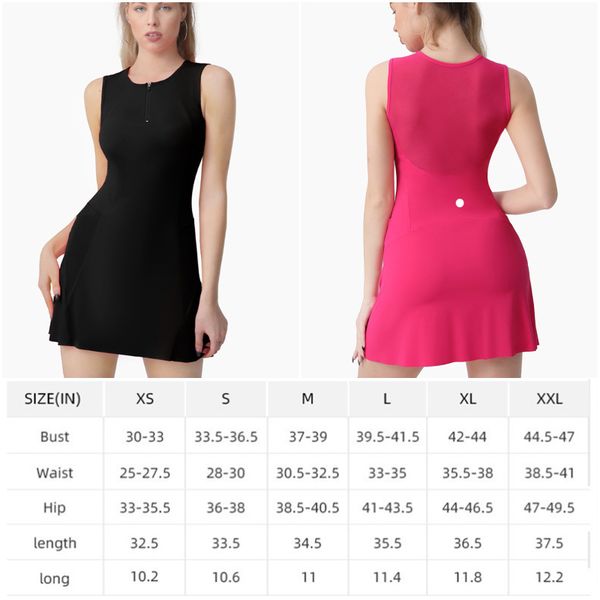 ll-88241 brand womens yoga outfits ladies golf dresses+shorts cheerleaders tennis one piece dress sleeveless pants breathable lined zipper 
ll-88241 brand womens yoga outfits ladies golf dresses+shorts cheerleaders tennis one piece dress sleeveless pants breathable lined zipper