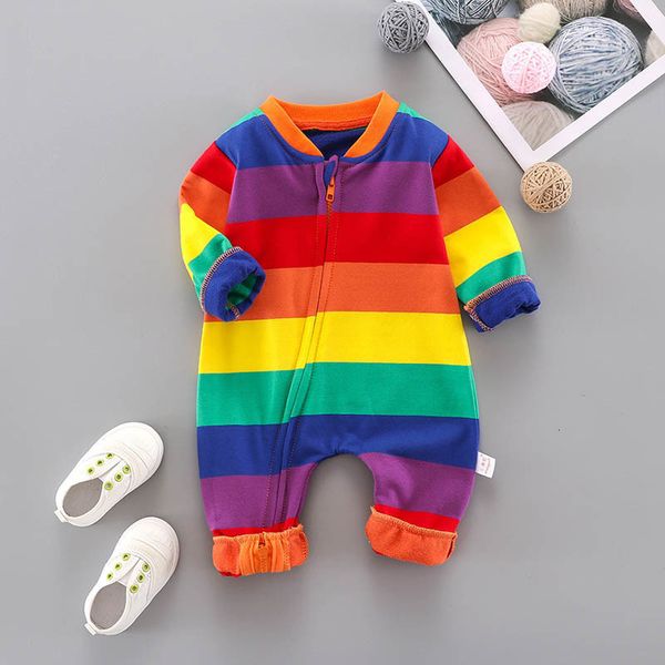 rompers infant romper baby spring autumn kids boys girls rainbow terry cotton zipper jumpsuit full sleeves clothes 6 12 16 18 230823, Blue
rompers infant romper baby spring autumn kids boys girls rainbow terry cotton zipper jumpsuit full sleeves clothes 6 12 16 18 230823, Blue