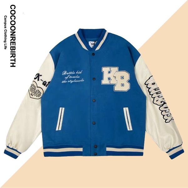 men's jackets varsity jacket men women spring patchwork letter embroidery bomber jacket casual streetwear college baseball coat autumn, Black;brown
men's jackets varsity jacket men women spring patchwork letter embroidery bomber jacket casual streetwear college baseball coat autumn, Black;brown