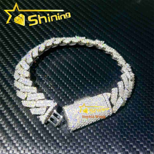 wholesale price 925 sterling silver hip hop 16mm 7inch 8inch 9inch iced out vvs moissanite diamond cuban link bracelet
wholesale price 925 sterling silver hip hop 16mm 7inch 8inch 9inch iced out vvs moissanite diamond cuban link bracelet