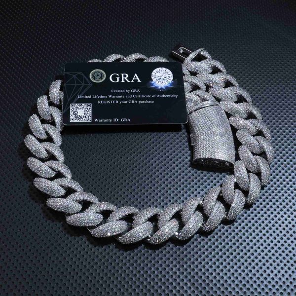 popular style 22mm jewelry 925 sterling silver vvs d color moissanite iced out diamond cuban link chain
popular style 22mm jewelry 925 sterling silver vvs d color moissanite iced out diamond cuban link chain