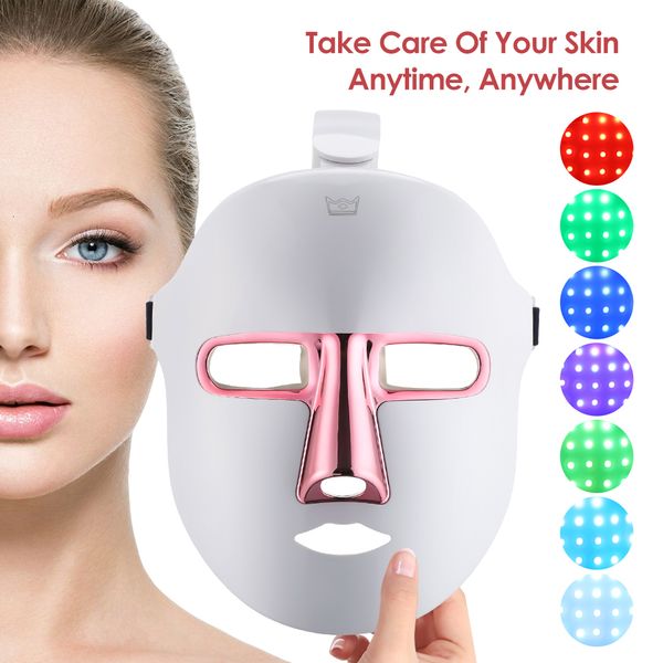 face massager rechargeable led mask 7 colors p on therapy beauty skin rejuvenation home lifting whitening device 230823
face massager rechargeable led mask 7 colors p on therapy beauty skin rejuvenation home lifting whitening device 230823