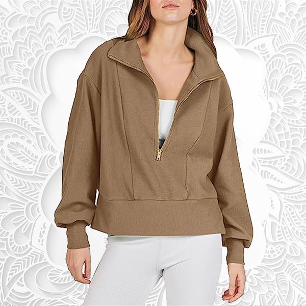 men s hoodies sweatshirts 2023 spring autumn fashion women s loose zipper collar long sleeve sweater coat clothes 230822, Black
men s hoodies sweatshirts 2023 spring autumn fashion women s loose zipper collar long sleeve sweater coat clothes 230822, Black
