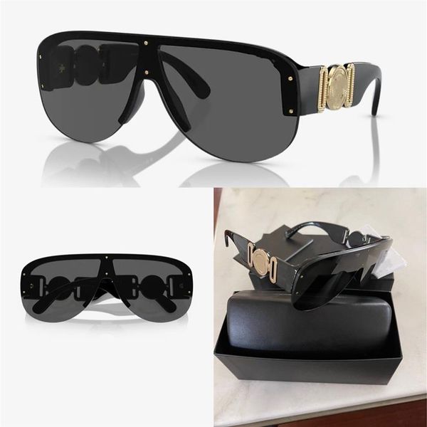summer sunglasses man woman 4391 gb1 87 sunglasses men's black gold dark grey lenses shield 48mm with box221a, White;black
summer sunglasses man woman 4391 gb1 87 sunglasses men's black gold dark grey lenses shield 48mm with box221a, White;black