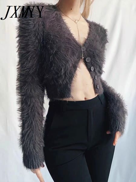 womens sweaters jxmyy autumn and winter fashion soft vneck short sweater high waist long sleeve furry small cardigan coat 230822, White;black
womens sweaters jxmyy autumn and winter fashion soft vneck short sweater high waist long sleeve furry small cardigan coat 230822, White;black