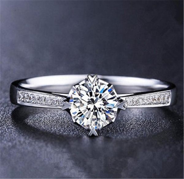 jewelry korean version simple wedding diamond ring popular zircon platinum plated heart ring whole6526233, Silver
jewelry korean version simple wedding diamond ring popular zircon platinum plated heart ring whole6526233, Silver