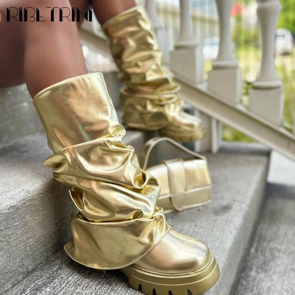 boots metallic mid calf in gold women chunky heeled fold over platform knee high shoes brand luxury designer street 230823, Black
boots metallic mid calf in gold women chunky heeled fold over platform knee high shoes brand luxury designer street 230823, Black