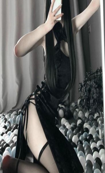 women039s sleepwear retro cheongsam nightgowns woman high open fork cosplay costume erotic anime lingerie dress lace outfi7297454, Black;red
women039s sleepwear retro cheongsam nightgowns woman high open fork cosplay costume erotic anime lingerie dress lace outfi7297454, Black;red