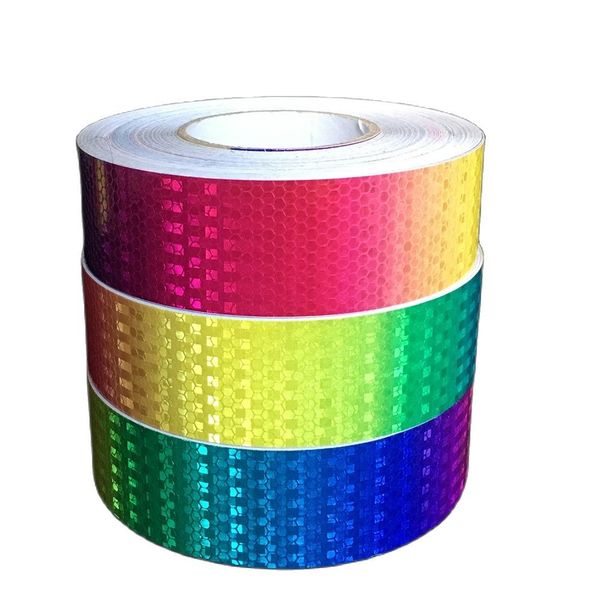 5cm rainbow dazzling pvc reflective warning sticker car truck decorative adhesive tape
5cm rainbow dazzling pvc reflective warning sticker car truck decorative adhesive tape