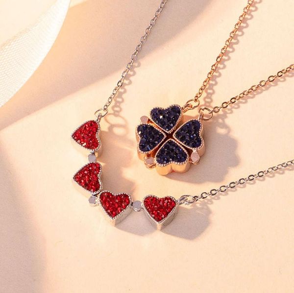 s925 silver jewelry clover necklace double sided korean creative women039s love rose gold necklace1097857, Black
s925 silver jewelry clover necklace double sided korean creative women039s love rose gold necklace1097857, Black