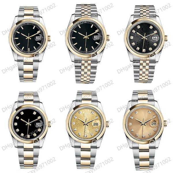 luxury watch 2813 automatic mechanical 116203 black men's watch 36mm diamond dial sapphire glass ladies watches stainl292w, Slivery;brown
luxury watch 2813 automatic mechanical 116203 black men's watch 36mm diamond dial sapphire glass ladies watches stainl292w, Slivery;brown