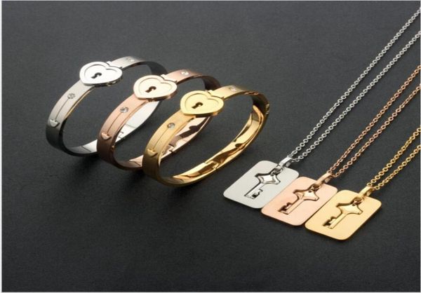 stainless steel couple bangles bracelet necklaces lock key pendant jewelry set for boyfriend girlfriend birthday valentine039s 1985878, Silver
stainless steel couple bangles bracelet necklaces lock key pendant jewelry set for boyfriend girlfriend birthday valentine039s 1985878, Silver