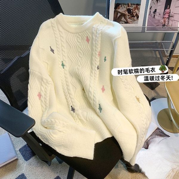womens sweaters japanese sweet pullovers o neck long sleeve jacquard aesthetics autumn winter casual loose all match clothing 230822, White;black
womens sweaters japanese sweet pullovers o neck long sleeve jacquard aesthetics autumn winter casual loose all match clothing 230822, White;black