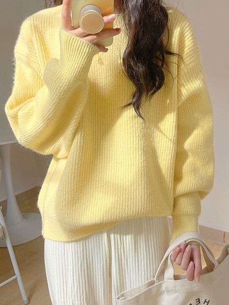 womens sweaters soft knitted pullover women korean style sweet sweater female autumn winter o neck pullovers ladies loose solid color jumper, White;black
womens sweaters soft knitted pullover women korean style sweet sweater female autumn winter o neck pullovers ladies loose solid color jumper, White;black