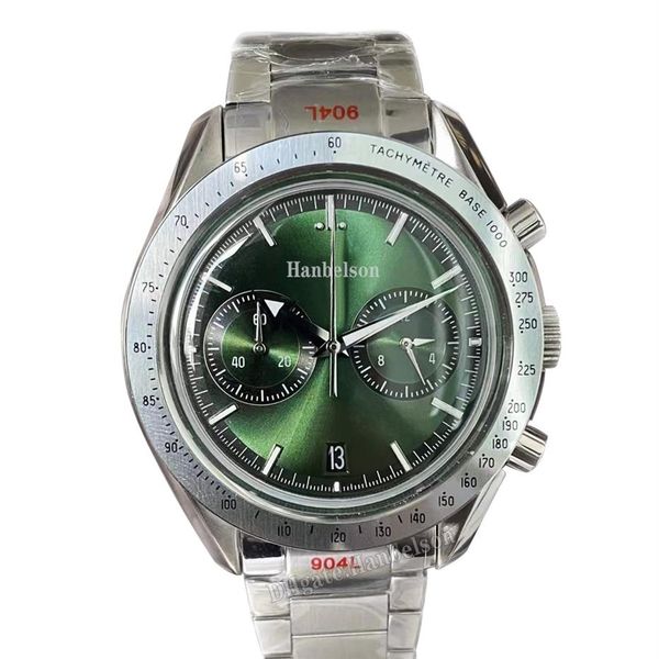 2022 mens watch green face convex glass vk quartz movement full working chronograph heavy satinless steel designer male wristwatch235i, Slivery;brown
2022 mens watch green face convex glass vk quartz movement full working chronograph heavy satinless steel designer male wristwatch235i, Slivery;brown